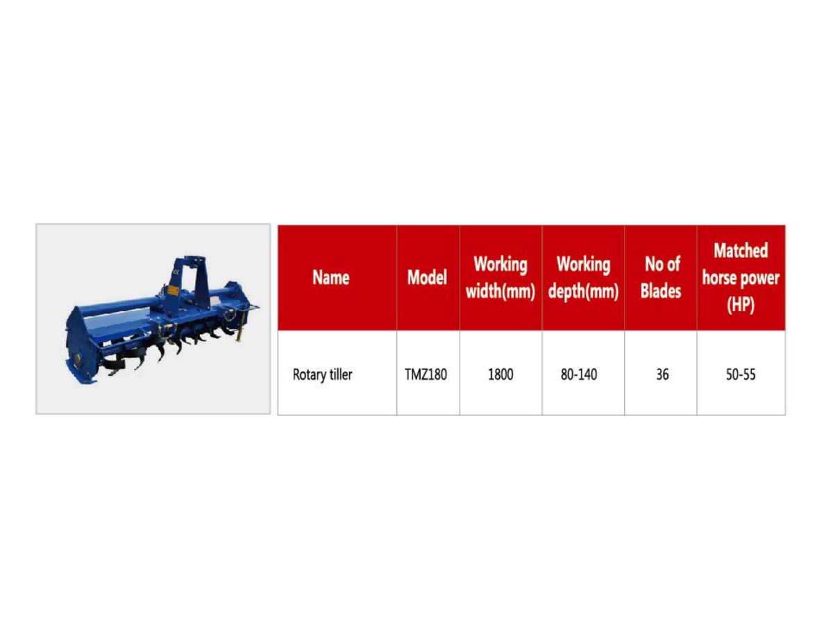 Enxada Rotativa TMZ180 — Rotary Tiller
