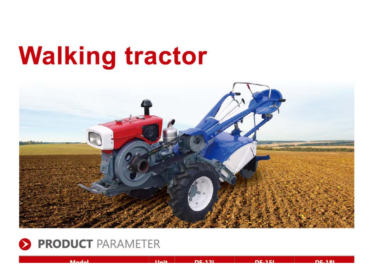Microtrator Walking Tractor JINMA