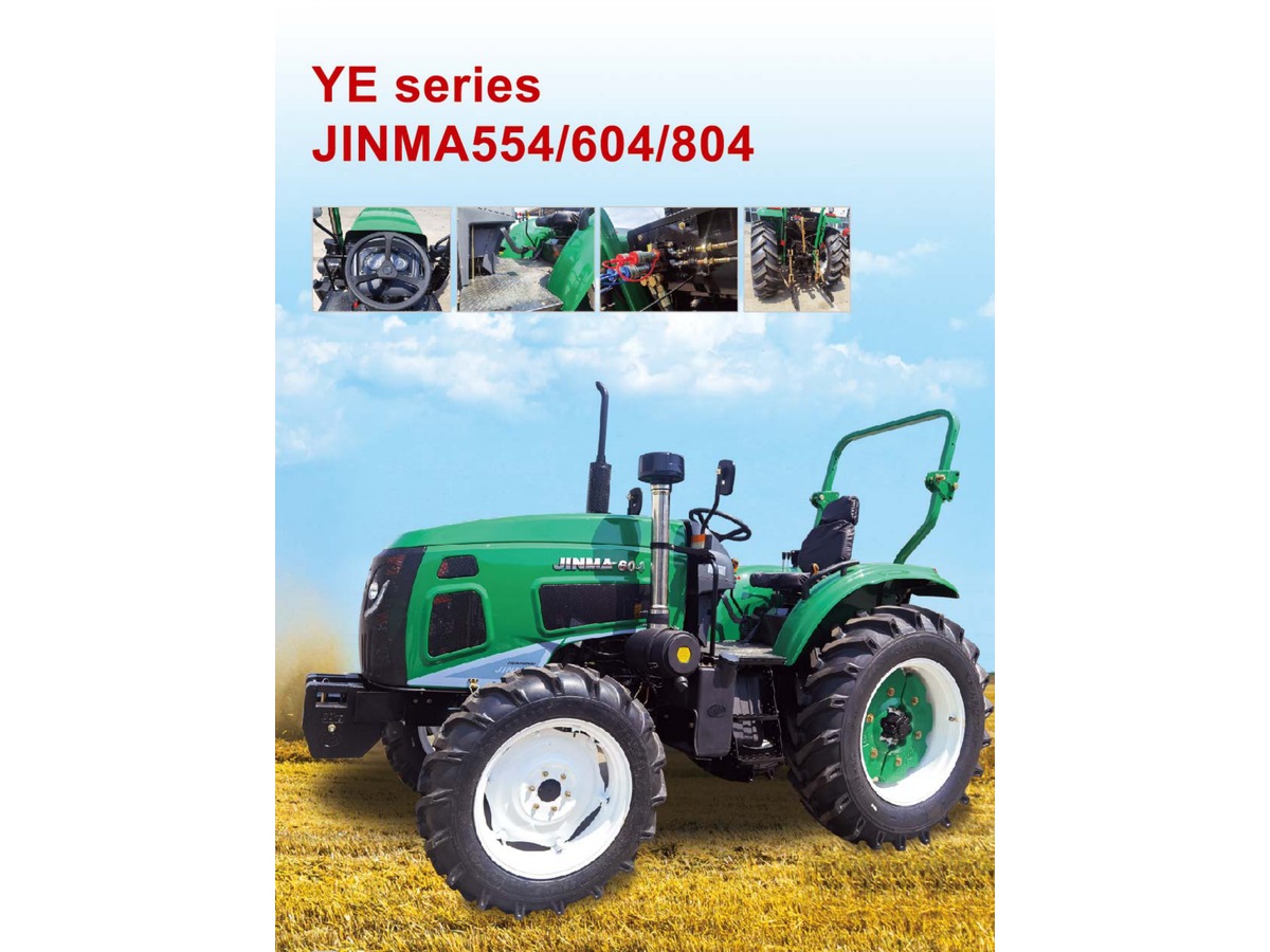 Tratores YE Series JINMA554, JINMA604 e JINMA804